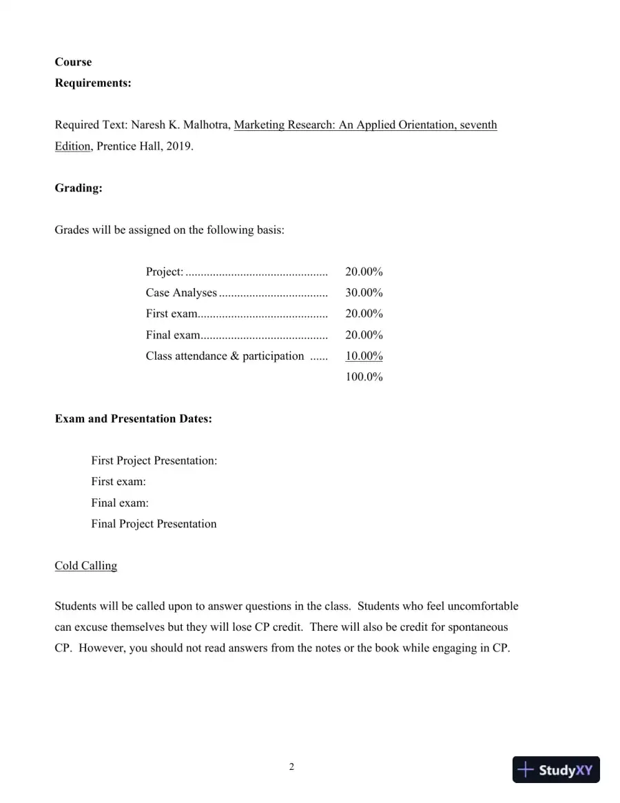 Marketing Research: An Applied Orientation, 7th Edition Solution Manual, page 4