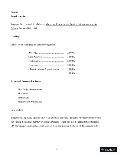 Marketing Research: An Applied Orientation, 7th Edition Solution Manual - Page 4 preview image