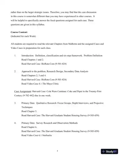 Marketing Research: An Applied Orientation, 7th Edition Solution Manual - Page 6 preview image