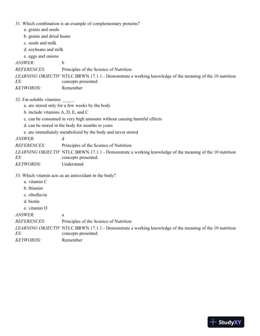 Nutrition Through the Life Cycle 6th Edition Test Bank, page 9