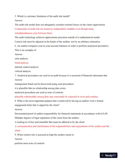 ACC 562 Exam PART 1 - Page 3 preview image