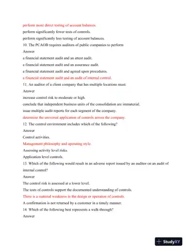ACC 562 Exam PART 1 - Page 4 preview image