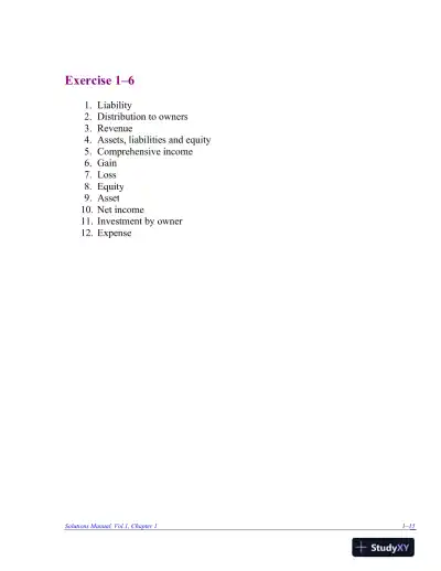 Solution Manual for Intermediate Accounting, 9th Edition - Page 16 preview image