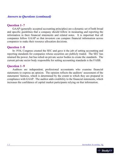 Solution Manual for Intermediate Accounting, 9th Edition - Page 3 preview image