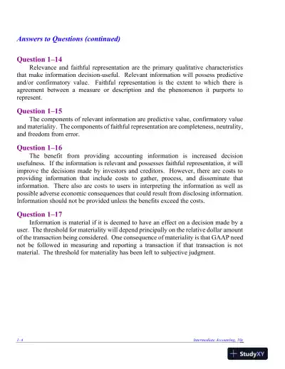 Solution Manual for Intermediate Accounting, 9th Edition - Page 5 preview image