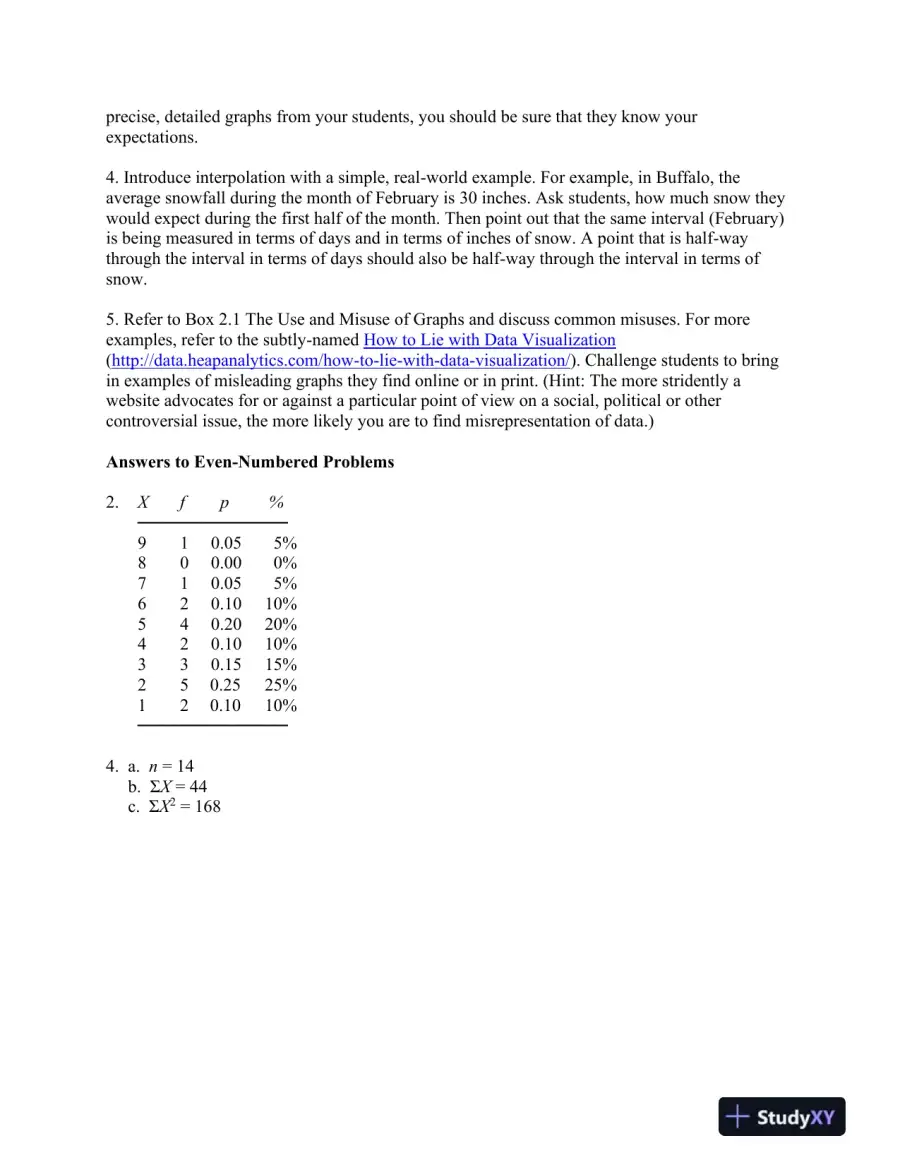 Statistics For The Behavioral Sciences, 10th Edition Solution Manual, page 11
