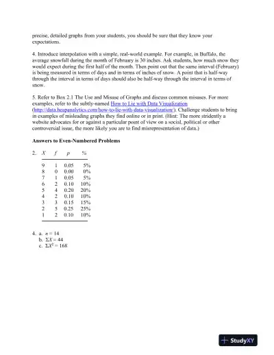 Statistics For The Behavioral Sciences, 10th Edition Solution Manual - Page 11 preview image