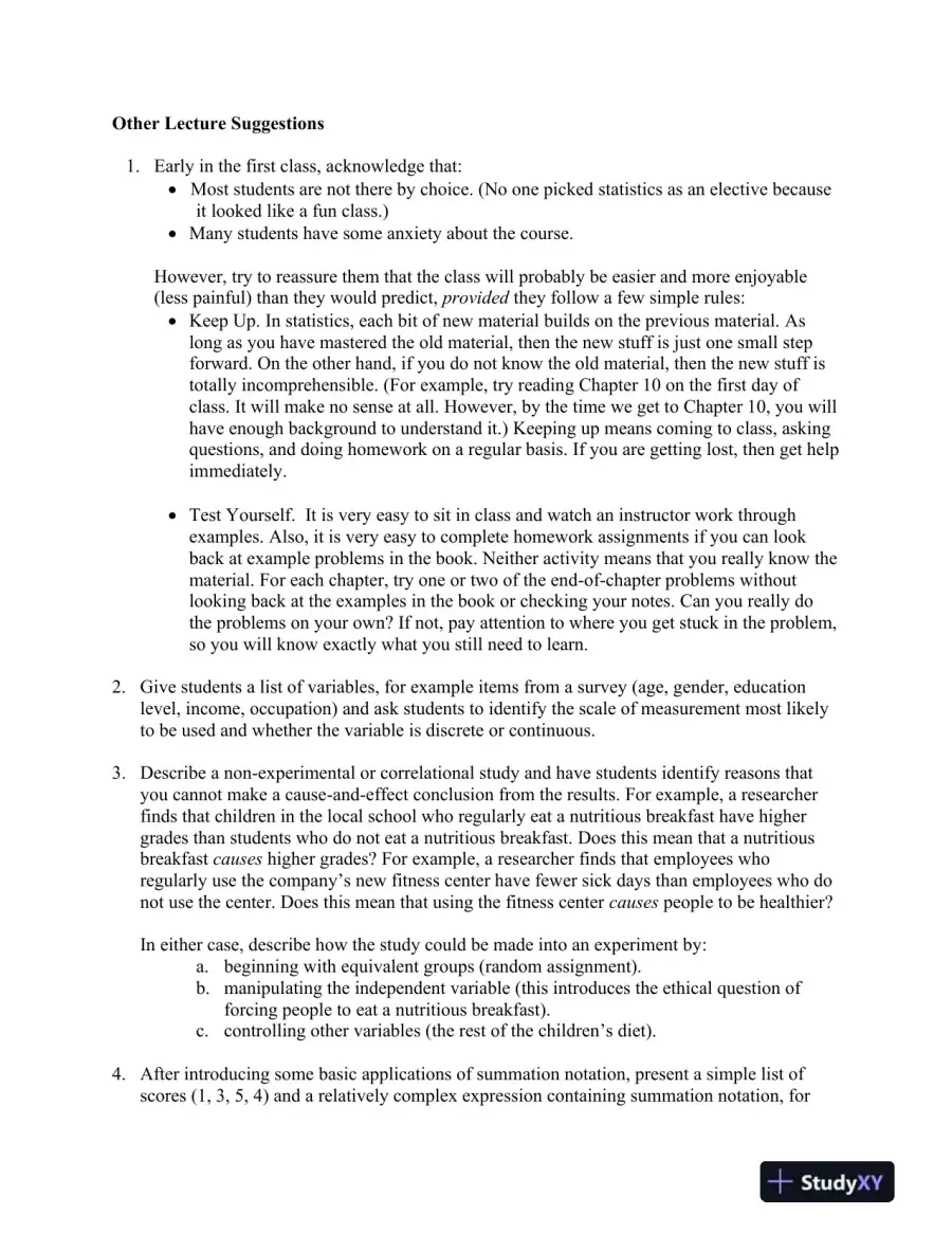 Statistics For The Behavioral Sciences, 10th Edition Solution Manual, page 5