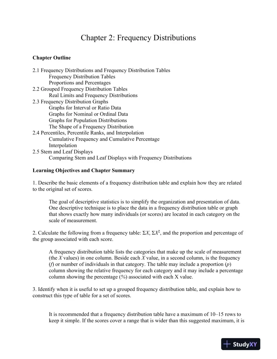 Statistics For The Behavioral Sciences, 10th Edition Solution Manual, page 8