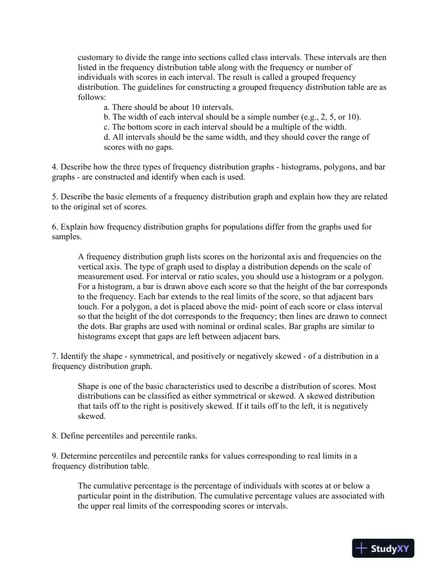 Statistics For The Behavioral Sciences, 10th Edition Solution Manual, page 9