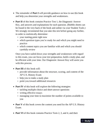 Princeton Review AP U.S. History Premium Prep : 6 Practice Tests (2023) - Page 20 preview image