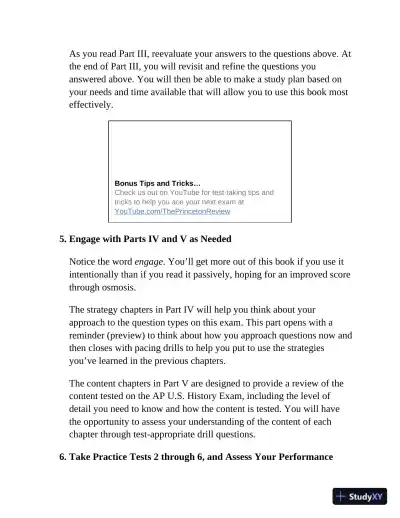 Princeton Review AP U.S. History Premium Prep : 6 Practice Tests (2023) - Page 23 preview image