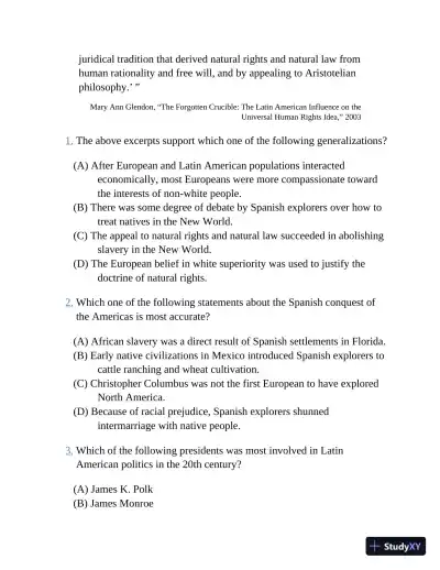 Princeton Review AP U.S. History Premium Prep : 6 Practice Tests (2023) - Page 31 preview image