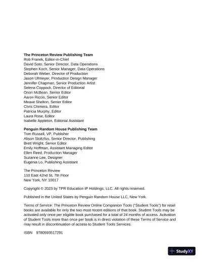 Princeton Review AP U.S. History Premium Prep : 6 Practice Tests (2023) - Page 4 preview image