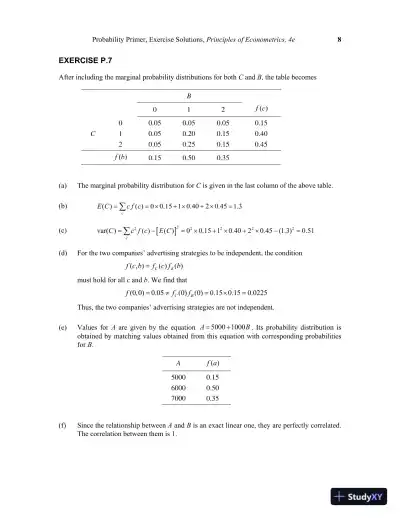 Principles Of Econometrics, 4th Edition Solution Manual - Page 11 preview image