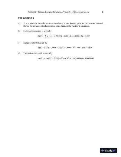 Principles Of Econometrics, 4th Edition Solution Manual - Page 5 preview image