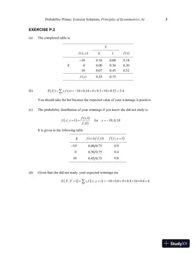 Principles Of Econometrics, 4th Edition Solution Manual - Page 6 preview image