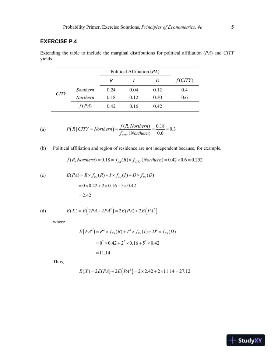 Principles Of Econometrics, 4th Edition Solution Manual, page 8