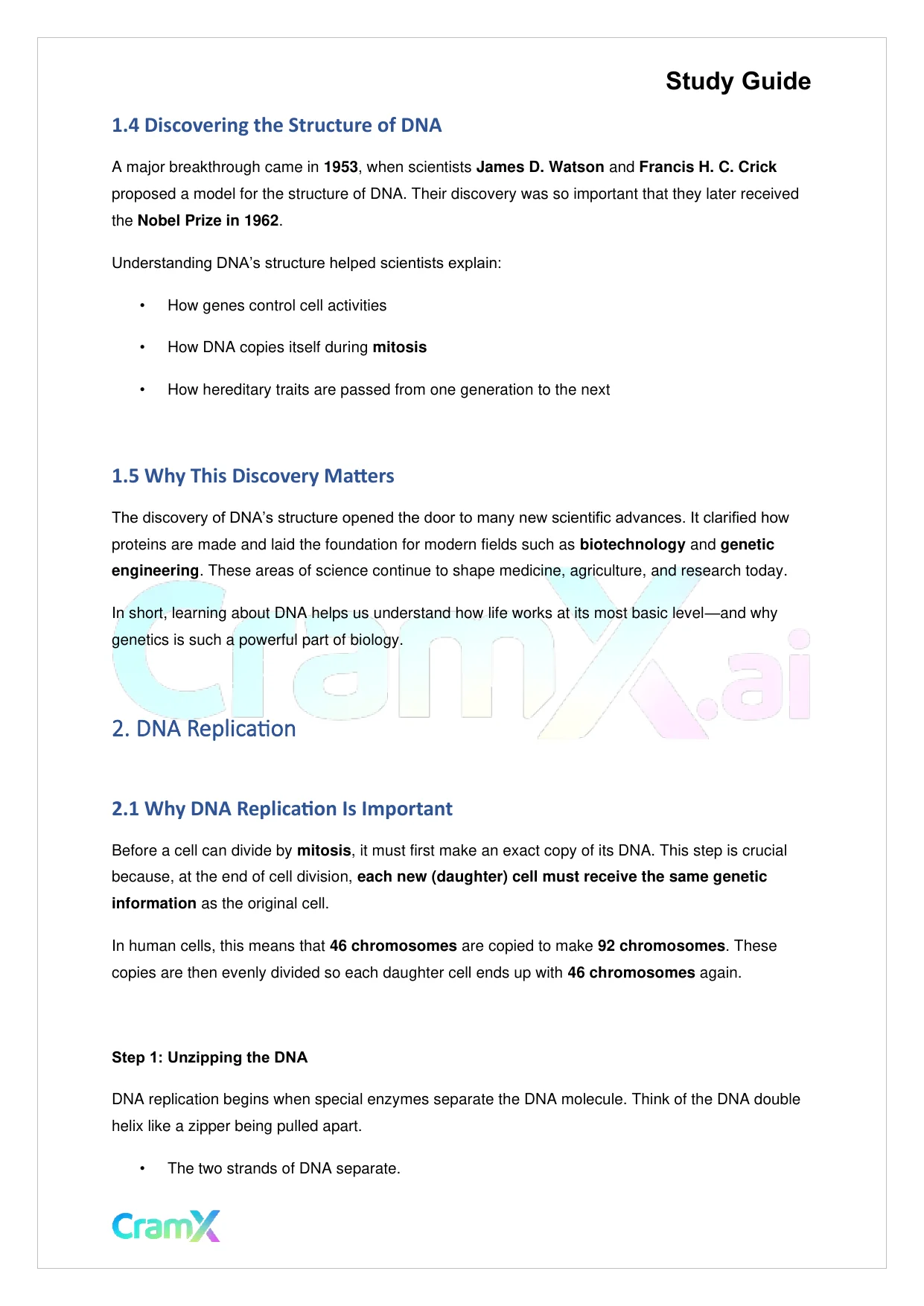 Biology - Gene Expression (Molecular Genetics) - Page 2 preview image