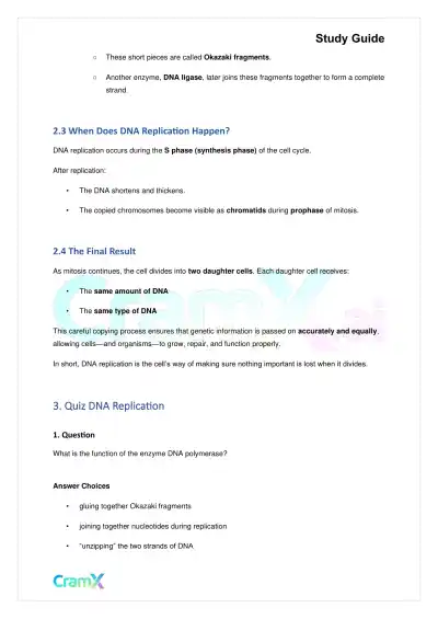 Biology - Gene Expression (Molecular Genetics) - Page 4 preview image