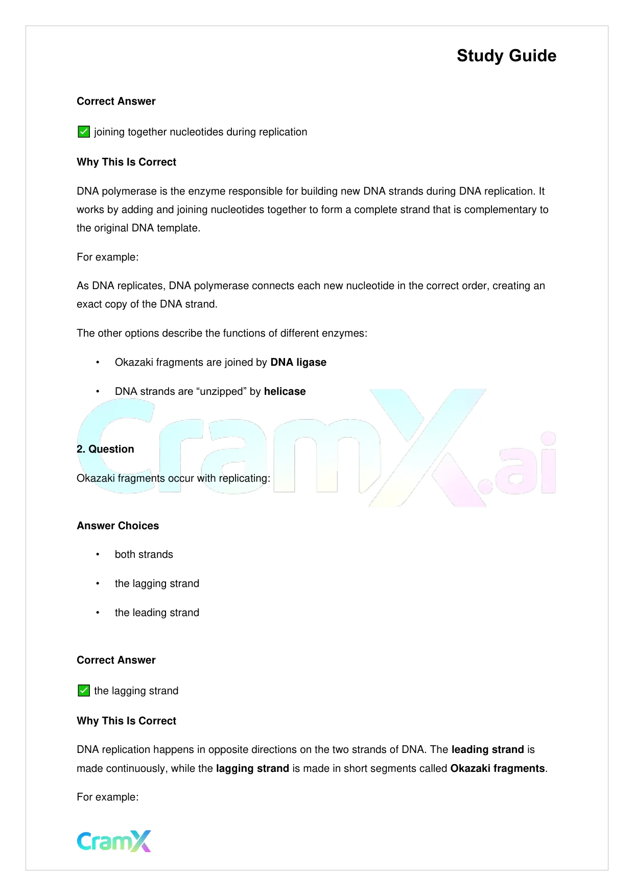 Biology - Gene Expression (Molecular Genetics) - Page 5 preview image