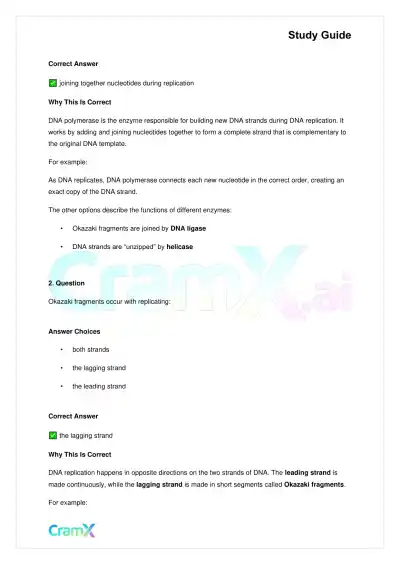 Biology - Gene Expression (Molecular Genetics) - Page 5 preview image