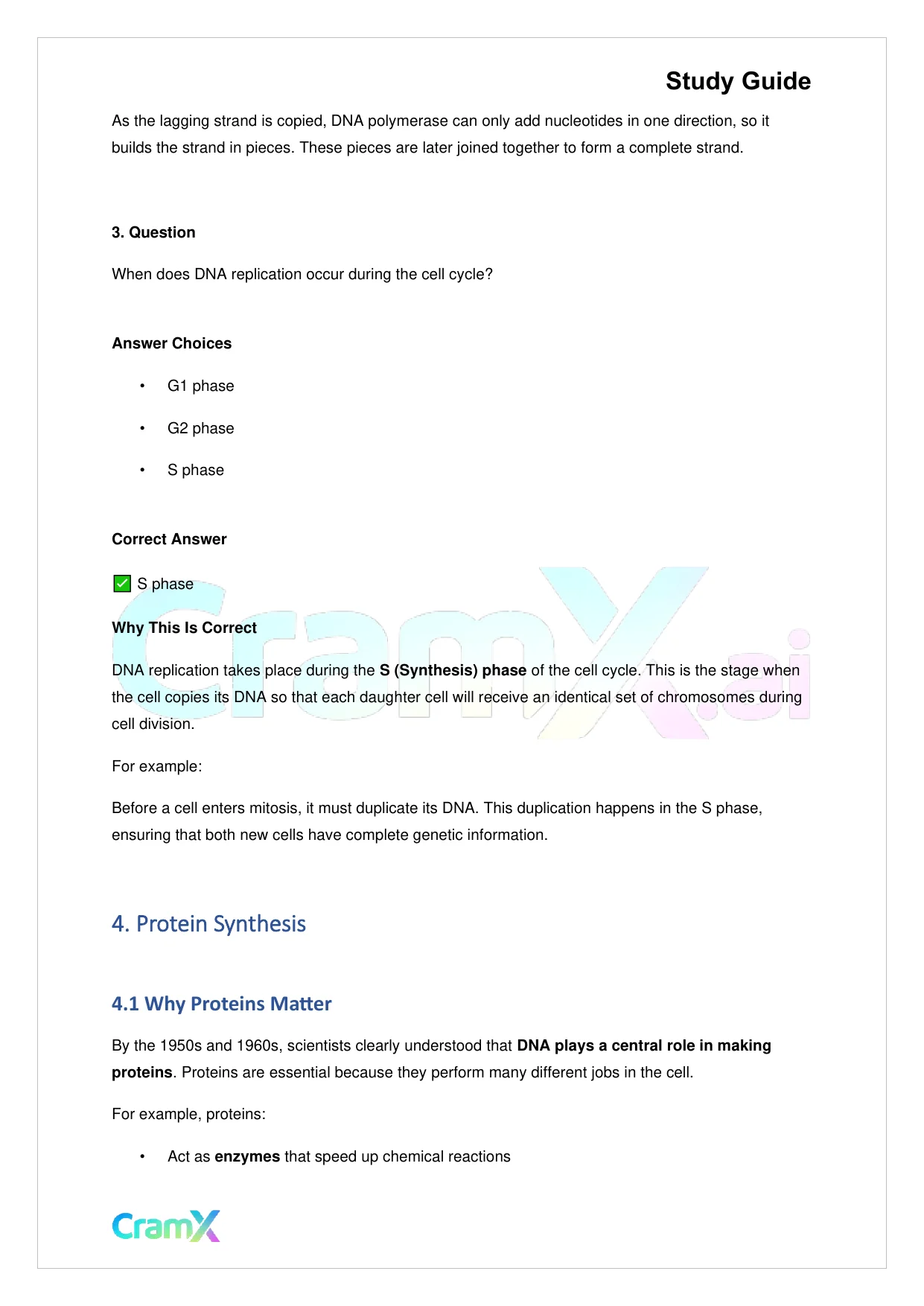 Biology - Gene Expression (Molecular Genetics) - Page 6 preview image