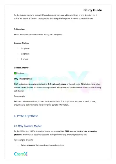 Biology - Gene Expression (Molecular Genetics) - Page 6 preview image