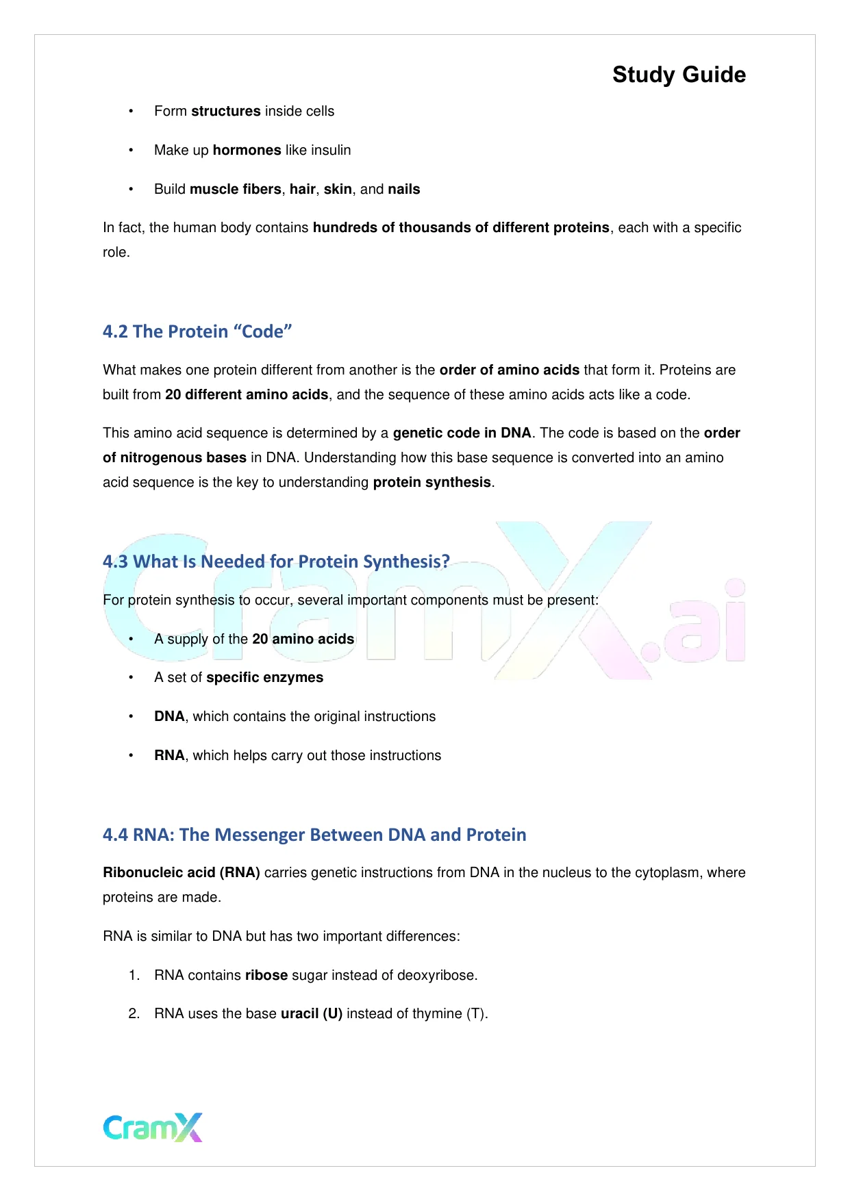 Biology - Gene Expression (Molecular Genetics) - Page 7 preview image
