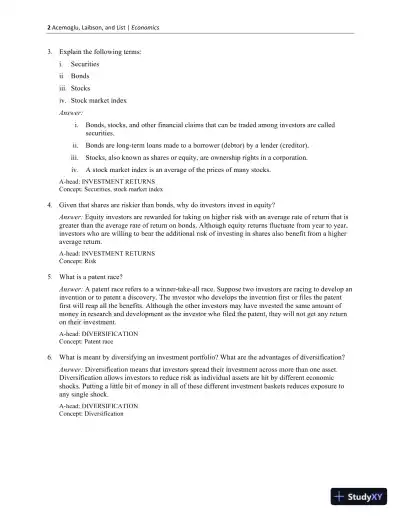 Solution Manual for Macroeconomics, 2nd Edition - Page 3 preview image