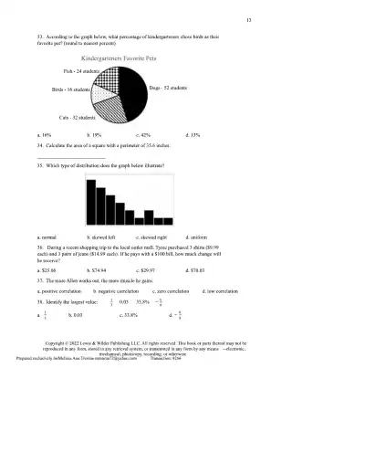 TEAS 7 Math Practice Test Edition 3 - Page 13 preview image