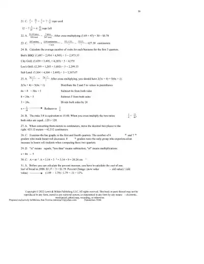 TEAS 7 Math Practice Test Edition 3 - Page 16 preview image