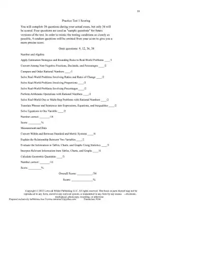 TEAS 7 Math Practice Test Edition 3 - Page 19 preview image