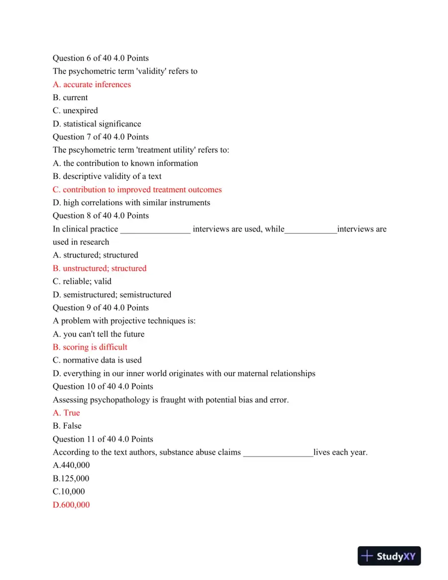 PSYC 406 Midterm Exam, page 3