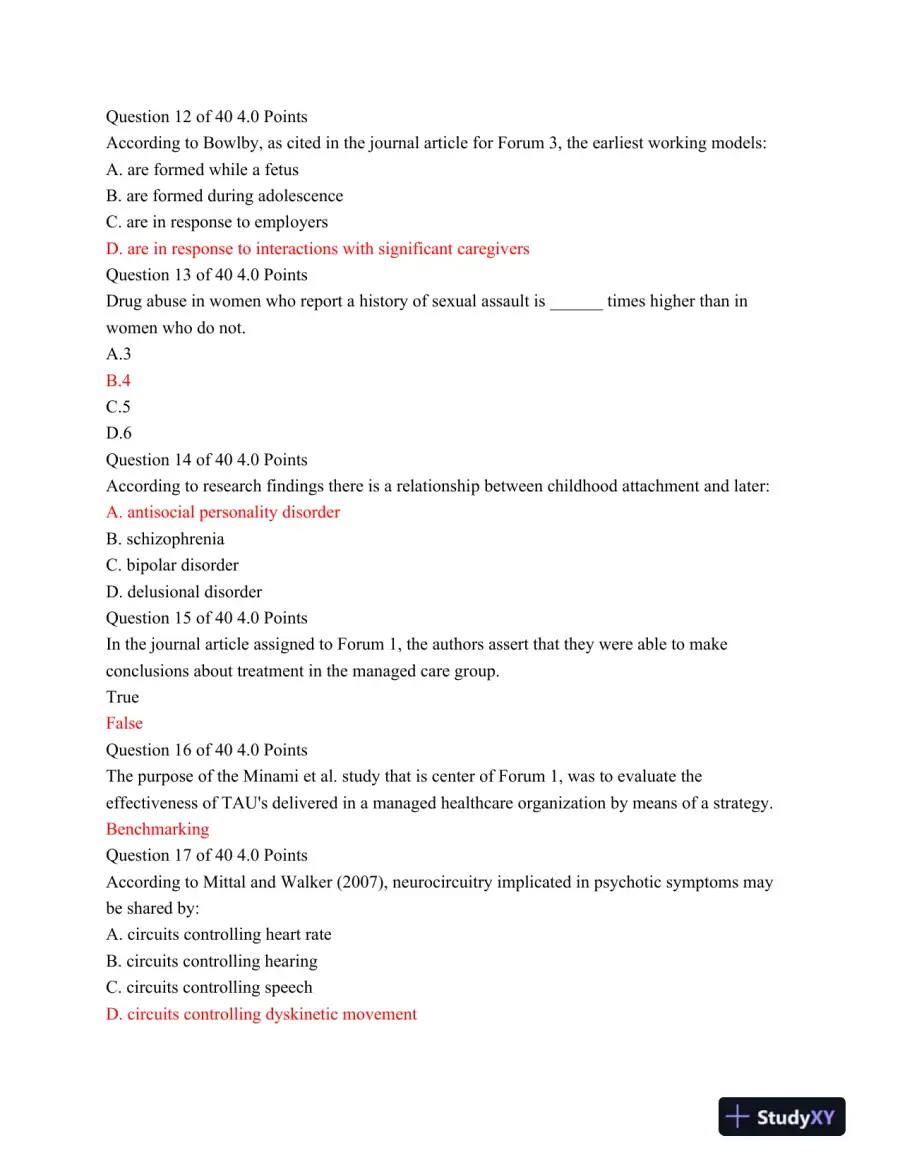 PSYC 406 Midterm Exam, page 4