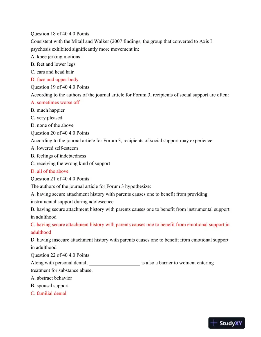 PSYC 406 Midterm Exam, page 5