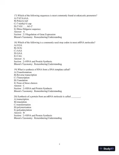 Test Bank for Introduction to Biotechnology, 4th Edition - Page 16 preview image