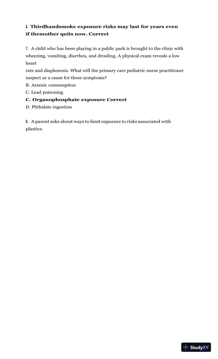 Test Bank for Burns' Pediatric Primary Care, 7th Edition (Chapters 1-46), page 15