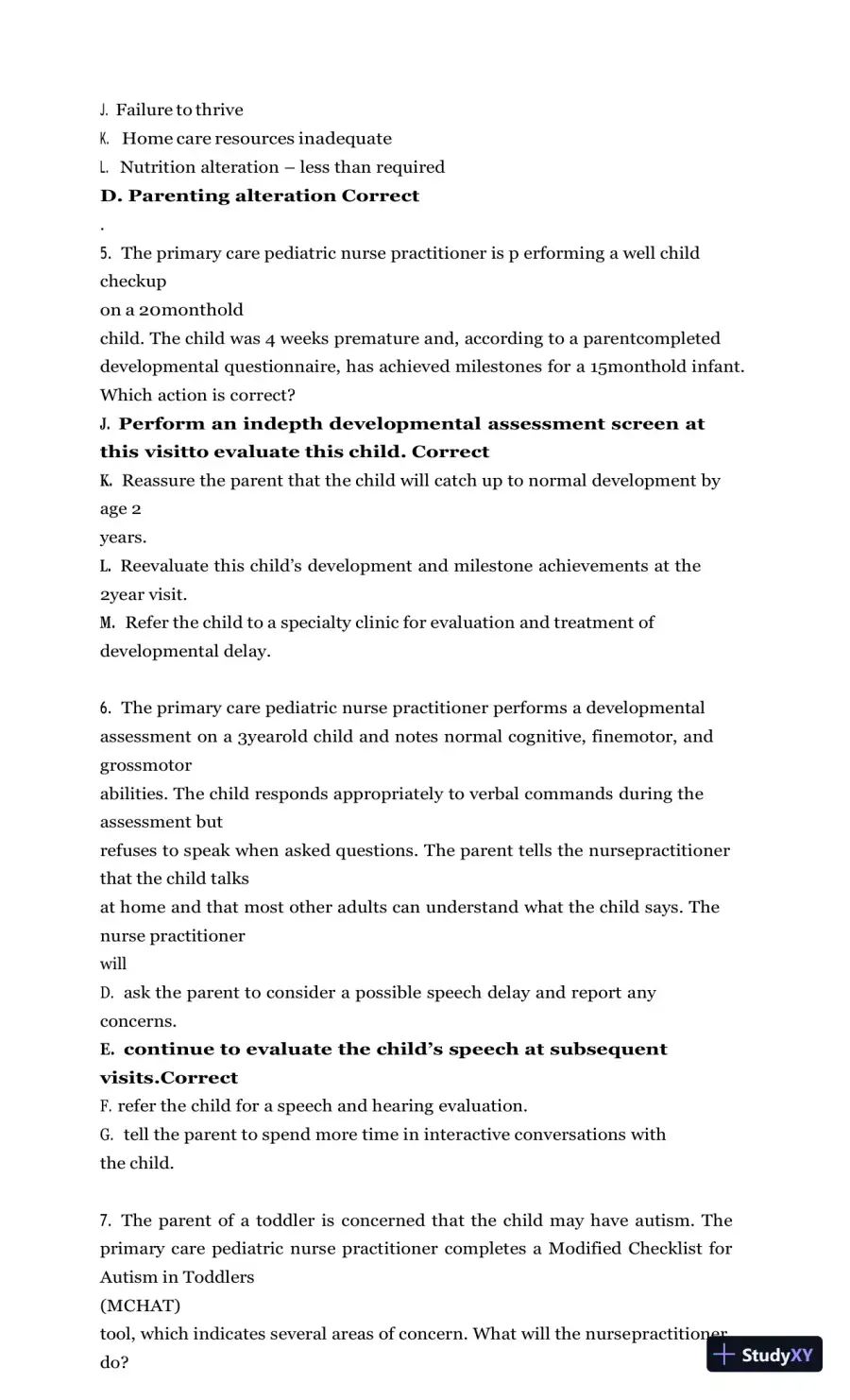 Test Bank for Burns' Pediatric Primary Care, 7th Edition (Chapters 1-46), page 18