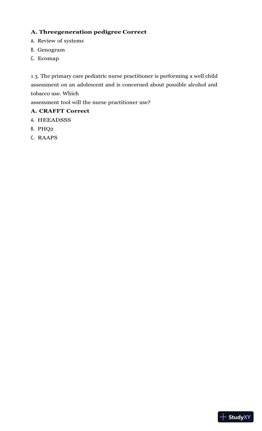 Test Bank for Burns' Pediatric Primary Care, 7th Edition (Chapters 1-46), page 21
