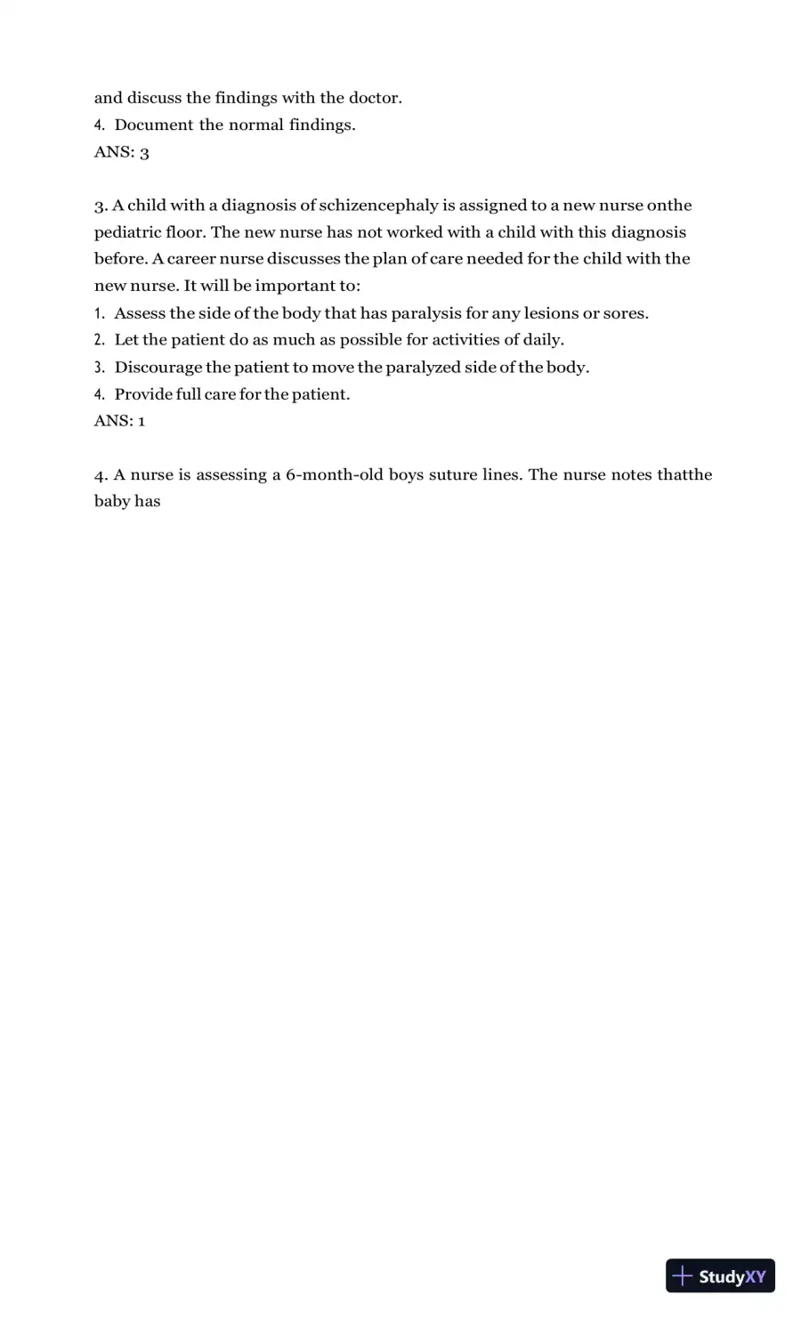 Test Bank for Burns' Pediatric Primary Care, 7th Edition (Chapters 1-46), page 27