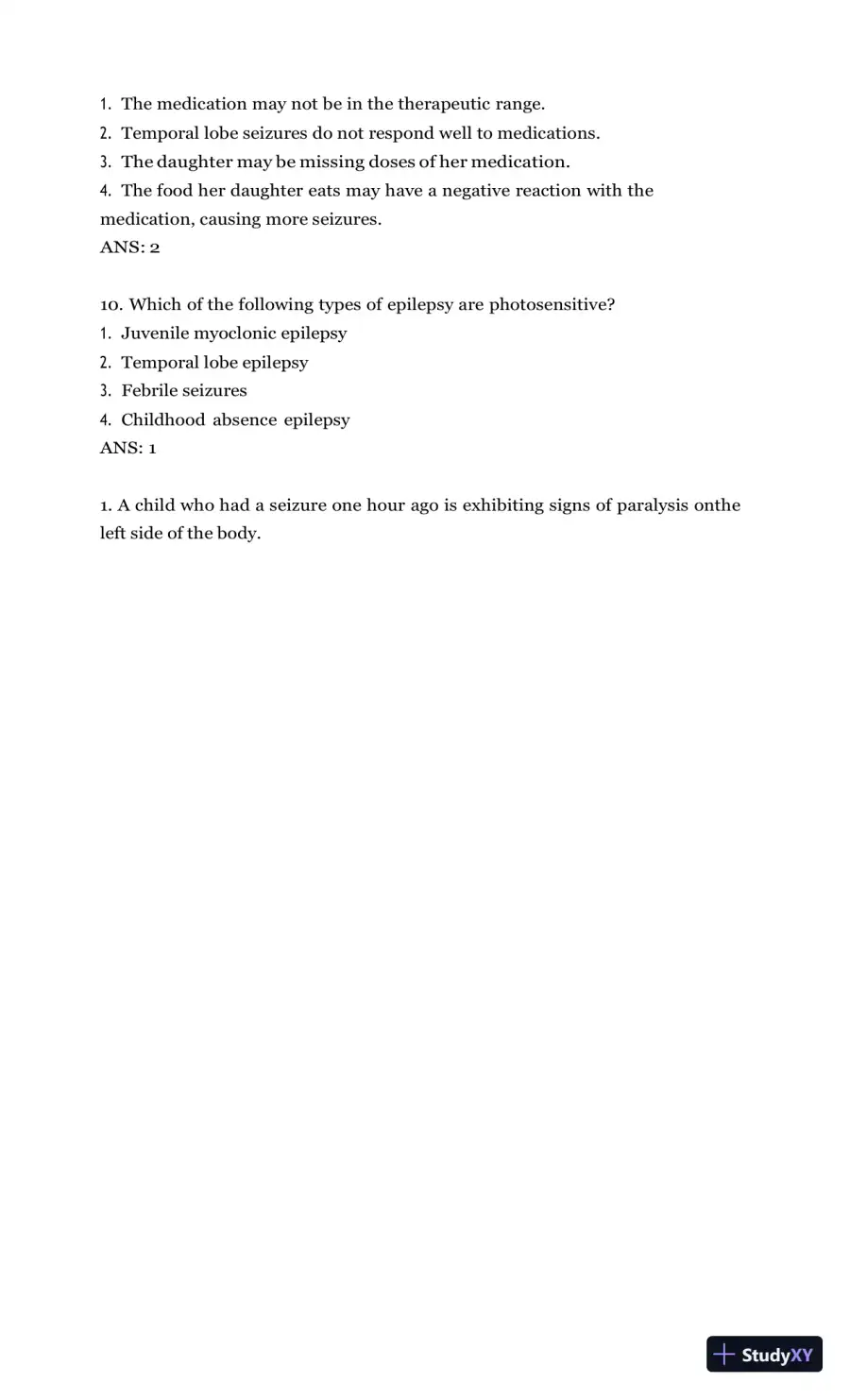 Test Bank for Burns' Pediatric Primary Care, 7th Edition (Chapters 1-46), page 29