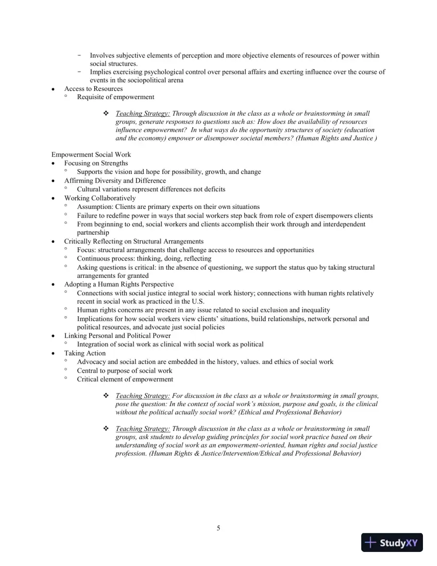 Social Work: An Empowering Profession, 9th Edition Test Bank, page 13