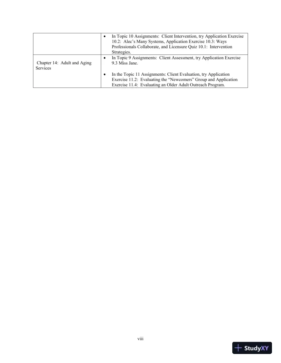 Social Work: An Empowering Profession, 9th Edition Test Bank, page 8