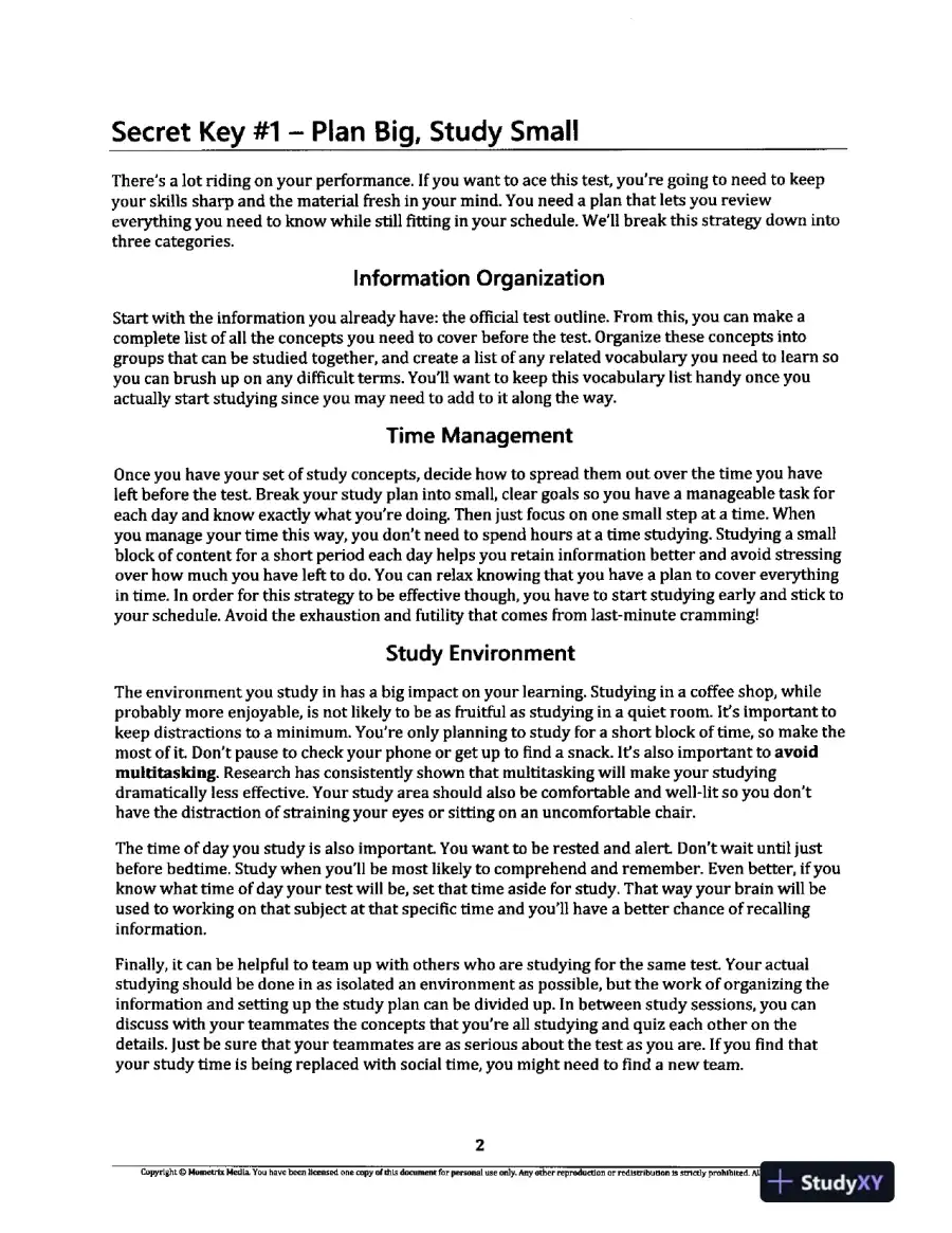 Praxis Business Education Content Knowledge (5101) Secrets Study Guide (2020), page 10