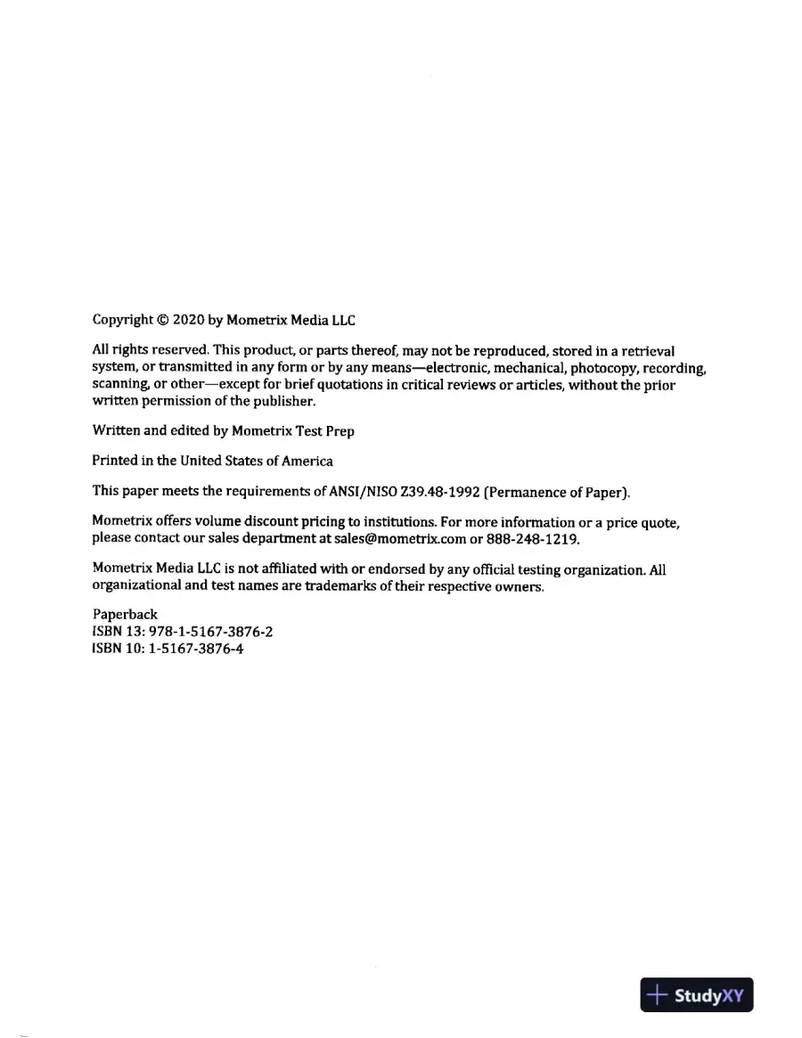 Praxis Business Education Content Knowledge (5101) Secrets Study Guide (2020), page 4