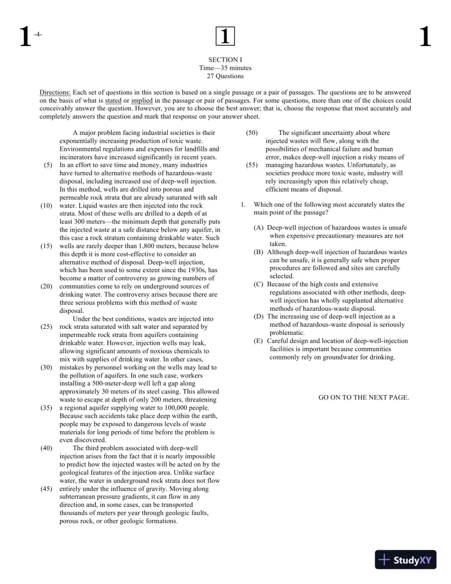 The Official LSAT PrepTest 90: (June 2020 LSAT) (2020), page 5