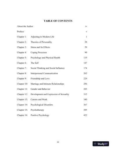 Psychology Applied to Modern Life: Adjustment in the 21st Century 10th Edition Test Bank - Page 1 preview image