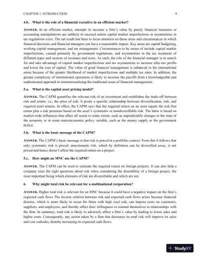 Multinational Financial Management, Study Guide, 6th Edition Solution Manual - Page 10 preview image