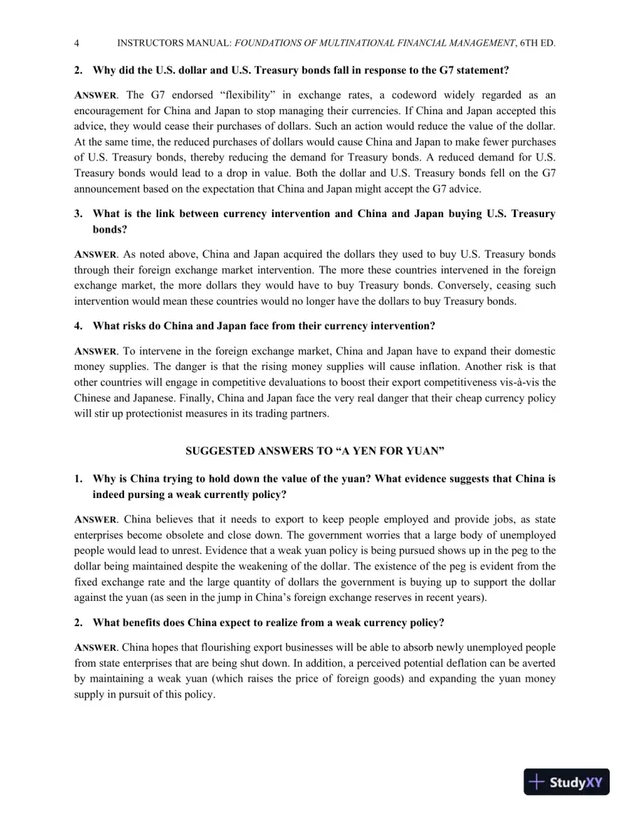 Multinational Financial Management, Study Guide, 6th Edition Solution Manual, page 18